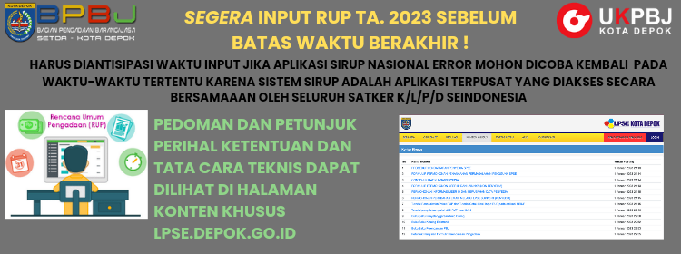Segera Input RUP TA. 2023